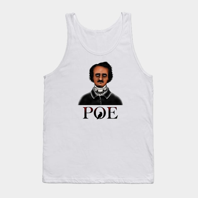 HomeSchoolTattoo Edgar Allan Poe Tank Top by HomeSchoolTattoo